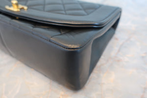 CHANEL/シャネル ダイアナマトラッセチェーンショルダーバッグ ラムスキン ブラック/ゴールド金具 ショルダーバッグ 700070184