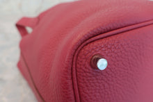 Load image into Gallery viewer, HERMES PICOTIN LOCK PM Clemence leather Ruby T Engraving Hand bag 600110032
