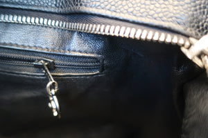 CHANEL/シャネル 復刻トート キャビアスキン ブラック/シルバー金具 トートバッグ 700080197
