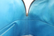 将图片加载到图库查看器，HERMES BOLIDE 35 Graine Couchevel leather Blue france 〇Y刻印 Shoulder bag 600060107
