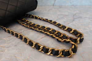 CHANEL Matelasse chain back pack Lambskin Black/Gold hadware Back pack 700070193