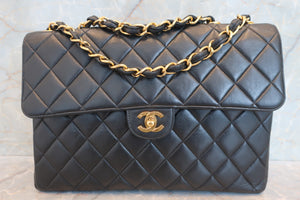 CHANEL/香奈儿 中号CF 单盖包 链条包 羊皮 Black/Gold hadware(黑色/金色金属) 肩背包 700060148