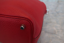 将图片加载到图库查看器，HERMES PICOTIN LOCK PM Clemence leather Rouge casaque A刻印 Hand bag 600100028
