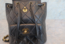 Load image into Gallery viewer, CHANEL Matelasse chain back pack Lambskin Black/Gold hadware Back pack 700070193
