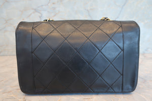 CHANEL/シャネル ダイアナマトラッセチェーンショルダーバッグ ラムスキン ブラック/ゴールド金具 ショルダーバッグ 700080066