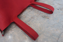 将图片加载到图库查看器，HERMES PICOTIN LOCK MM Clemence leather Rouge casaque X刻印 Hand bag 800070156
