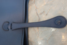 Load image into Gallery viewer, HERMES EVELYNE 2PM Clemence leather Blue saphir □K Engraving Shoulder bag 600070041
