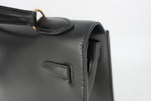 画像をギャラリービューアに読み込む, HERMES／エルメス ケリー32 ボックスカーフ ブラック 〇S刻印 ハンドバッグ 800100108
