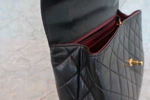 CHANEL/シャネル マトラッセハンドバッグ ラムスキン ブラック/ゴールド金具 ハンドバッグ 700060149