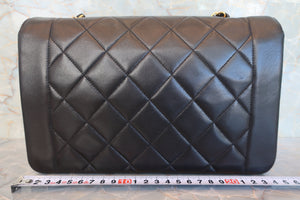 CHANEL  Diana matelasse chain shoulder bag Lambskin Black/Gold hadware Shoulder bag 700090239