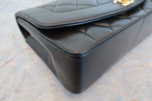 CHANEL  Diana matelasse chain shoulder bag Lambskin Black/Gold hadware Shoulder bag 700090239