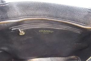 CHANEL/シャネル 復刻トート キャビアスキン ブラック/ゴールド金具 トートバッグ 600120275