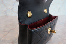 Load image into Gallery viewer, CHANEL Mini matelasse chain shoulder bag Lambskin Black/Gold hadware Shoulder bag 700120154
