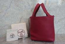 将图片加载到图库查看器，HERMES PICOTIN LOCK PM Clemence leather Ruby T刻印 Hand bag 600110028
