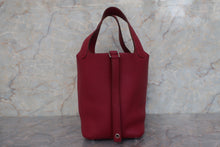 将图片加载到图库查看器，HERMES PICOTIN LOCK PM Clemence leather Ruby T刻印 Hand bag 600110028
