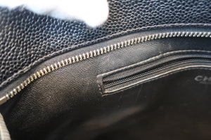 CHANEL/シャネル 復刻トート キャビアスキン ブラック/シルバー金具 トートバッグ 700060102