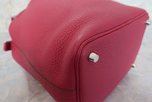 将图片加载到图库查看器，HERMES PICOTIN LOCK PM Clemence leather Ruby T刻印 Hand bag 600110028
