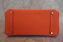 Load image into Gallery viewer, HERMES BIRKIN 30 Clemence leather Orange □K Engraving Hand bag 700120078
