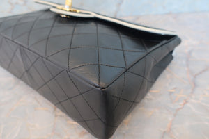 CHANEL/シャネル マトラッセバイカラーチェーンショルダーバッグ ラムスキン ブラック/ホワイト/ゴールド金具 ショルダーバッグ 700070158