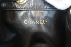 CHANEL/シャネル ココマーク巾着チェーンショルダーバッグ ラムスキン ブラック/ゴールド金具 ショルダーバッグ 700080163