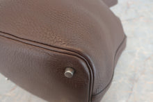 将图片加载到图库查看器，HERMES PICOTIN MM Clemence leather Chocolat □K刻印 Hand bag 600070168
