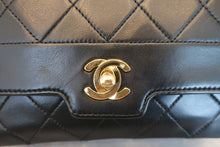 将图片加载到图库查看器，CHANEL/香奈儿 迷你CF 链条包 羊皮 Black/Gold hadware(黑色/金色金属) 肩背包 700060156
