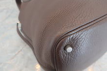 将图片加载到图库查看器，HERMES PICOTIN MM Clemence leather Chocolat □K刻印 Hand bag 600070168
