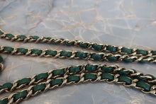 画像をギャラリービューアに読み込む, CHANEL/シャネル ココマークラウンドチェーンショルダーバッグ ラムスキン グリーン/ゴールド金具 ショルダーバッグ 700110042
