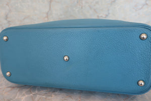 HERMES BOLIDE 35 Clemence leather Blue jean □I刻印 Shoulder bag 600040217
