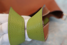 将图片加载到图库查看器，HERMES PICOTIN PM Barenia leather/Chevre myzore goatskim Fauve/Anis green □K刻印 Hand bag 600060052
