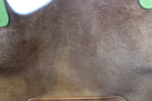 HERMES PICOTIN PM Barenia leather/Chevre myzore goatskim Fauve/Anis green □K Engraving Hand bag 600060052