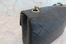 Load image into Gallery viewer, CHANEL Mini Matelasse single flap chain shoulder bag Lambskin Black/Gold hadware Shoulder bag 700070157

