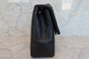 CHANEL Mini Matelasse single flap chain shoulder bag Lambskin Black/Gold hadware Shoulder bag 700070157