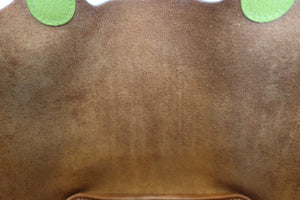 HERMES PICOTIN PM Barenia leather/Chevre myzore goatskim Fauve/Anis green □K刻印 Hand bag 600060052