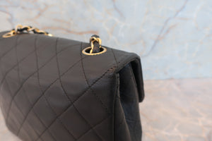 CHANEL Mini Matelasse single flap chain shoulder bag Lambskin Black/Gold hadware Shoulder bag 700070157