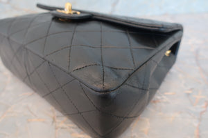 CHANEL Mini Matelasse single flap chain shoulder bag Lambskin Black/Gold hadware Shoulder bag 700070157