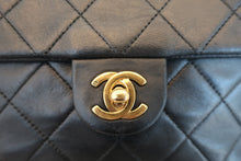 Load image into Gallery viewer, CHANEL Mini Matelasse single flap chain shoulder bag Lambskin Black/Gold hadware Shoulder bag 700070157
