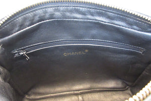 CHANEL/シャネル フリンジチェーンショルダーバッグ ラムスキン ブラック/ゴールド金具 ショルダーバッグ 700010036