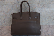 将图片加载到图库查看器，HERMES BIRKIN 35 Togo leather Etain □O刻印 Hand bag 600100035
