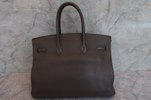 HERMES BIRKIN 35 Togo leather Etain □O刻印 Hand bag 600100035