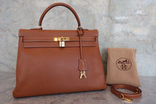 画像をギャラリービューアに読み込む, HERMES／エルメス ケリー35 クシュベル ゴールド 〇Z刻印 ショルダーバッグ 800080208
