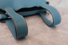 将图片加载到图库查看器，HERMES PICOTIN LOCK PM Clemence leather Blue jean □O刻印 Hand bag 600060076
