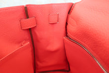 Load image into Gallery viewer, HERMES KELLY 32 Clemence leather Rouge pivoine □R Engraving Shoulder bag 600070144
