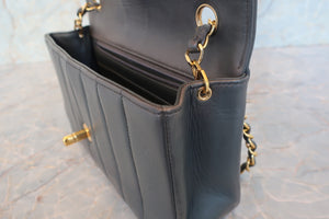 CHANEL/シャネル マドモアゼルチェーンショルダーバッグ ラムスキン グレー/ゴールド金具 ショルダーバッグ 700080185