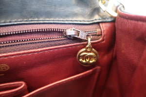 CHANEL/香奈儿 迷你CF 链条包 羊皮 Black/Gold hadware(黑色/金色金属) 肩背包 700060176