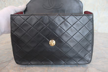 Load image into Gallery viewer, CHANEL Matelasse chain shoulder bag Lambskin Black/Gold hadware Shoulder bag 800070137
