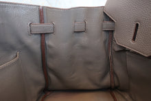 将图片加载到图库查看器，HERMES BIRKIN 35 Togo leather Etain □O刻印 Hand bag 600100035
