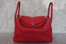 Load image into Gallery viewer, HERMES LINDY 34 Clemence leather Rouge casaque □Q Engraving Shoulder bag 700120131
