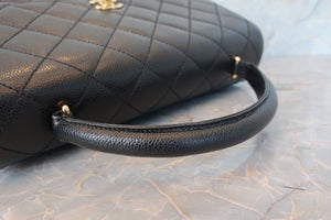 CHANEL/シャネル マトラッセハンドバッグ キャビアスキン ブラック/ゴールド金具 ハンドバッグ 700080195