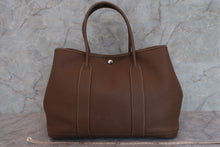 将图片加载到图库查看器，HERMES GARDEN PARTY PM Negonda leather Etoupe gray □M刻印 Tote bag 600090274
